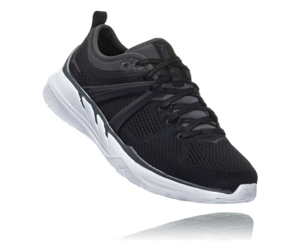 Hoka One One Tivra Womens UK - Black / Grey Road Running Shoes - IRXVZ0748